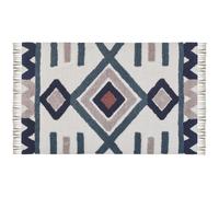 Rectangular Cotton Area Rug 140 x 200 cm Multicolour KOZLU
