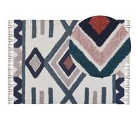 Rectangular Cotton Area Rug 160 x 230 cm Multicolour KOZLU
