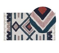 Rectangular Cotton Area Rug 80 x 150 cm Multicolour KOZLU