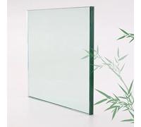 Rectangular/Cubical Tempered Glass Tabletop 50x50cm & 60x60cm Square Glass Panel for Dining/Coffee Table (85x85cm/33.5x33.5in)