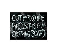 Rectangular Cut My Food Into Pieces Chopping Board