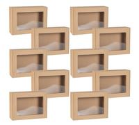 Rectangular design box with window, gift box 45x30x10 cm x10