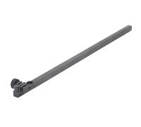 Rectangular Dial Test Indicator Swivel Clamp, Height Gauge Holder Bar, 300mm Aluminum Alloy with 6mm and 8mm Clamping Holes for Precision Measurement Tools
