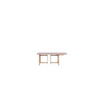 Rectangular Dining Table 160x90 With 1 Extension Soft Lilac
