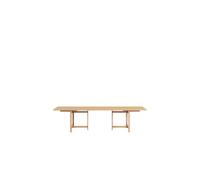 Rectangular Dining Table 220x90 With 2 Extensions Muted Peach