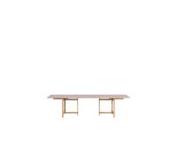 Rectangular Dining Table 220x90 With 2 Extensions Soft Lilac