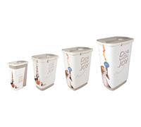 Rectangular dog food container Flamingo June