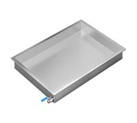 Rectangular Drip Tray, Metal Spill Containment Tray with Drain Outlet, High Load Capacity for Warehouses Oil Drum Placement(80 * 50cm/31 * 20in)
