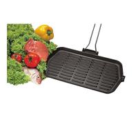 Rectangular Enamelled Cast Iron Grill Pan 23x36 Cm - Ilsa