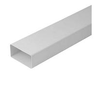 Rectangular Flat Channel - 220mm x 55mm / 1m - Ventilation Duct Tube Pipe Tubing.