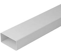Rectangular Flat Channel - 220mm x 55mm / 1m - Ventilation Duct Tube Pipe Tubing.