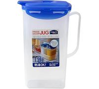 Locknlock Hydration Clear Rectangular Plastic Durable Fridge Door Jug With Lid 1.5L