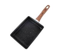Rectangular Frying Pan, Professional Chef Frying Pan, Cooking Pan, 14x6in Non-Stick Egg Roll Pan, Ergonomic Square Japanese Egg Pan, Multifunctional Kitchen Accessories for Home, Small Frying Pan