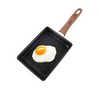Rectangular Frying Pans with Non-Stick Coating, Rectangular Deep Frying Pan - 14 x 6 Inch Small Frying Pan, Ergonomic Egg Roll Pan, Small Square Frying Pan, Multifunctional Cooking Utensil