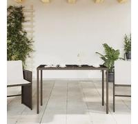Garden Table with Top Patio Dining Table Outdoor Table Poly Rattan vidaXL