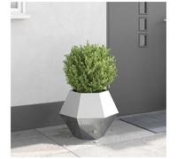 vidaXL Planter Silver 50 x 50 x 40 cm Galvanised Steel
