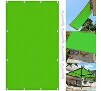 Rectangular Garden Sun Shade Sail 1.4x3.6m 98% UV Protection Waterproof Awning for Patio & Greenhouse Free Ropes Included Ideal for Outdoor Parties & Plant Care Green