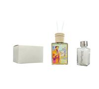 Rectangular Glass Perfumer Holy Gold Details in Gift Box, Wedding Favours, Baptism, Communion, Confirmation, Graduation, Anniversaries and Useful Gifts (St. Francis of Assisi)