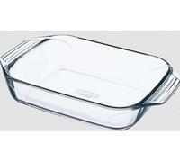 Rectangular Glass Roaster Baking Dish Cooking Serving Bakeware with wide Handles