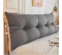 Rectangular Headboard Reading Pillow for Sitting Up in Bed - Velvet Bed Backrest Pillow Cushion, Daybed Bolster Pillows with Non Slip Straps for Dorm Bedroom Relaxing Watching TV(#4,59.1x 23.6x 4.7in)