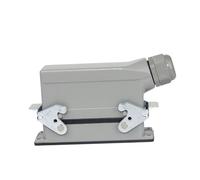 Rectangular Heavy Duty Connector HE Series - 6/10/16/24 Pin, High Durability, Screw Feet, CE Certified(Ivory)