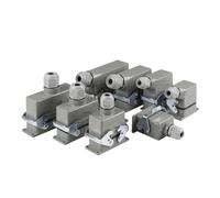 Rectangular Heavy Duty Connector Heavy Duty Load Connectors 6pins 10pins 16Pins 24Pins 32Pins 48pins Industrial HA HE Type For Audio Media(32 core lateral line)