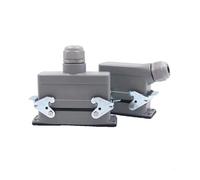 Rectangular Heavy Duty Waterproof Connector HDC HE Series | 16A 500V Plug for Industrial Automation(16core Lateral Line)