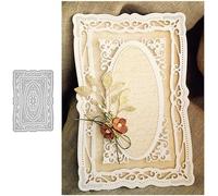 Rectangular Lace Cutting Dies with Metal Frame for Scrapbooking Cutting Dies, Embossing, Photos, Crafts, Decorative Paper Card Die-Cutting