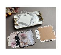 Rectangular Lace Loose Leaf Die Cuts for Card Making,Metal Cutting Dies Embossing Paper Dies for Scrapbooking DIY Album Card Making Supplies (06)