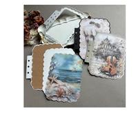 Rectangular Lace Loose Leaf Die Cuts for Card Making,Metal Cutting Dies Embossing Paper Dies for Scrapbooking DIY Album Card Making Supplies (04)