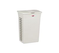 Laundry Hamper Basket Rectangular 35L 55L Lid Storage Clothes Bathroom 2 Colours
