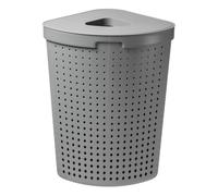 plast team SEOUL Laundry Basket 62 Litres Square Grey