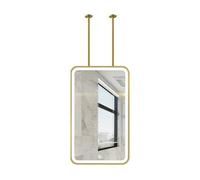 Rectangular LED Bathroom Mirror, Wall-Mounted with 3 Color Lighting Options, Sleek Design, Anti-Fog Function, Modern Decor for Home, Vanity or Dressing Room