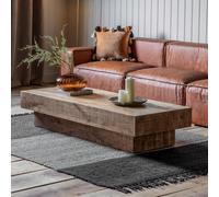 Rectangular Mango Wood Coffee Table Natural - Iowa