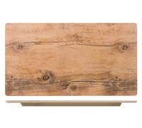 Rectangular Melamine Plate Wood Decor 25.5Cm X 46Cm H&H