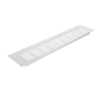 Rectangular Mesh Air Vent Cover 80x400mm Silver Aluminum Alloy