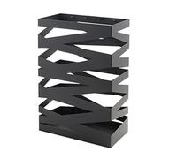 Rectangular Metal Umbrella Stand with Hooks, Durable and Space-Saving Organizer for Entryways, Lobbies, Hotels & Restaurants