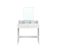 Rectangular Mirror Dressing Table, White / 80W x 140H cm