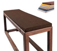Rectangular Non Slip Bench Seat Cushion Pad, Waterproof Washable Furniture Cushion for Deck Dining Bench Window Seat Indoor Outdoor Garden,Dark Brown,62x14x2in
