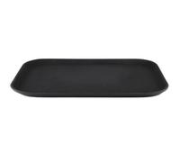 Rectangular Non-Slip Serving Tray - 10"x14" (35x25cm), Durable Plastic, Rubberized Anti-Skid Surface, Ideal for Food & Drinks, Dishwasher Safe, Perfect for Home & Commercial Use