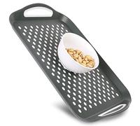 Rectangular Non Slip Serving Tray with Handles That are Easy to Grip Silicone Nubs Non Skid Plastic Food Tray - Portable Dinner Trays for Eating - Anti Slip Lap Bed Tray TV Tray Nonslip Carrying Tray