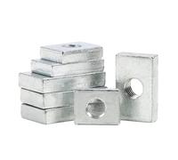 rectangular nut Square Nut M3 M4 M5 M6 Thin Rectangular Nuts Slider Block for Aluminum Profile Accessory Screw Nut Assortment Set for Wood Furniture(M5x13x20x4mm(5Pcs))