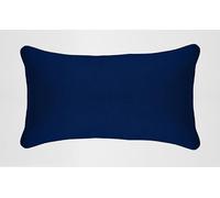 Rectangular/Oblong Hollowfiber Cushion Pads Inner Inserts with Cushion Covers Beautifully Made Pipped Edge Zipped Entry Available (12x18”,12x20”,14x18”,14x20”,16x24”) ((16x24'') Approx., Navy Blue)