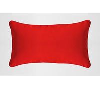 Rectangular/Oblong Hollowfiber Cushion Pads Inner Inserts with Cushion Covers Beautifully Made Pipped Edge Zipped Entry Available (12x18”,12x20”,14x18”,14x20”,16x24”) ((12x20'') Approx., Red)