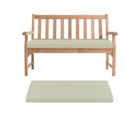 Rectangular Outdoor Bench Cushion Non-Slip Sofa Pad with Zipper Thick Patio Seat Cushion for Garden Dining Off White 150x35x5cm - Comfort & Style
