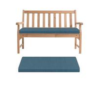 Rectangular Outdoor Bench Cushion Non-Slip Thick Patio Seat Pad with Zipper Dark Blue 150x50x5cm - Ideal for Comfort Style & Garden Decor