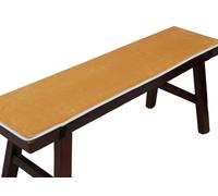 Rectangular Outdoor Bench Cushion with Ties - Comfortable 2 Seater/3 Seater Cushion Pad for Deck Chairs, Swings, and Benches