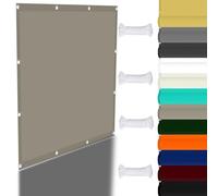 Rectangular Outdoor Sun Shade Sail 2.2 x 3m Water-Resistant Square Canopy with Grommets Perfect for Garden Patio Yard Party Khaki Color