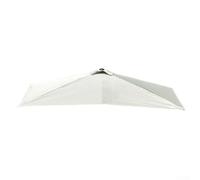 -Rectangular Parasol Replacement Canopy 2.5x1. Weather-Resistant Polyester Roof Cover for Garden Patio Outdoor Sunshade Frame Not Included(White)