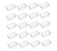 Rectangular Pastry Containers with Lids, Clear PP Serving Boxes for Layered Treat Prep, Dessert Display, Home Storage Pastry Holder Tray Bakery Takeaway Organizer Picnic Sweets Case Tea Party